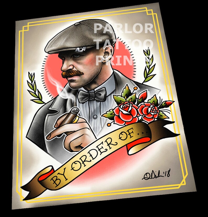 Тату эскиз острые козырьки