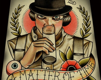 A Matter of Time (A Clockwork Orange) Art Print 11"x14"