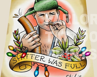 Cousin Eddie Christmas Vacation Tattoo Art Flash