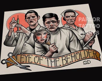 Eye of The Beholder (Twilight Zone) Tattoo Art Print