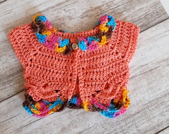 Bolero vest bebe summer crochet