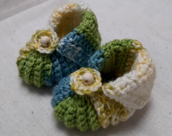 Handmade baby slippers crochet