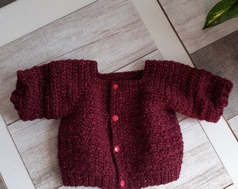 Bright red baby vest jacket