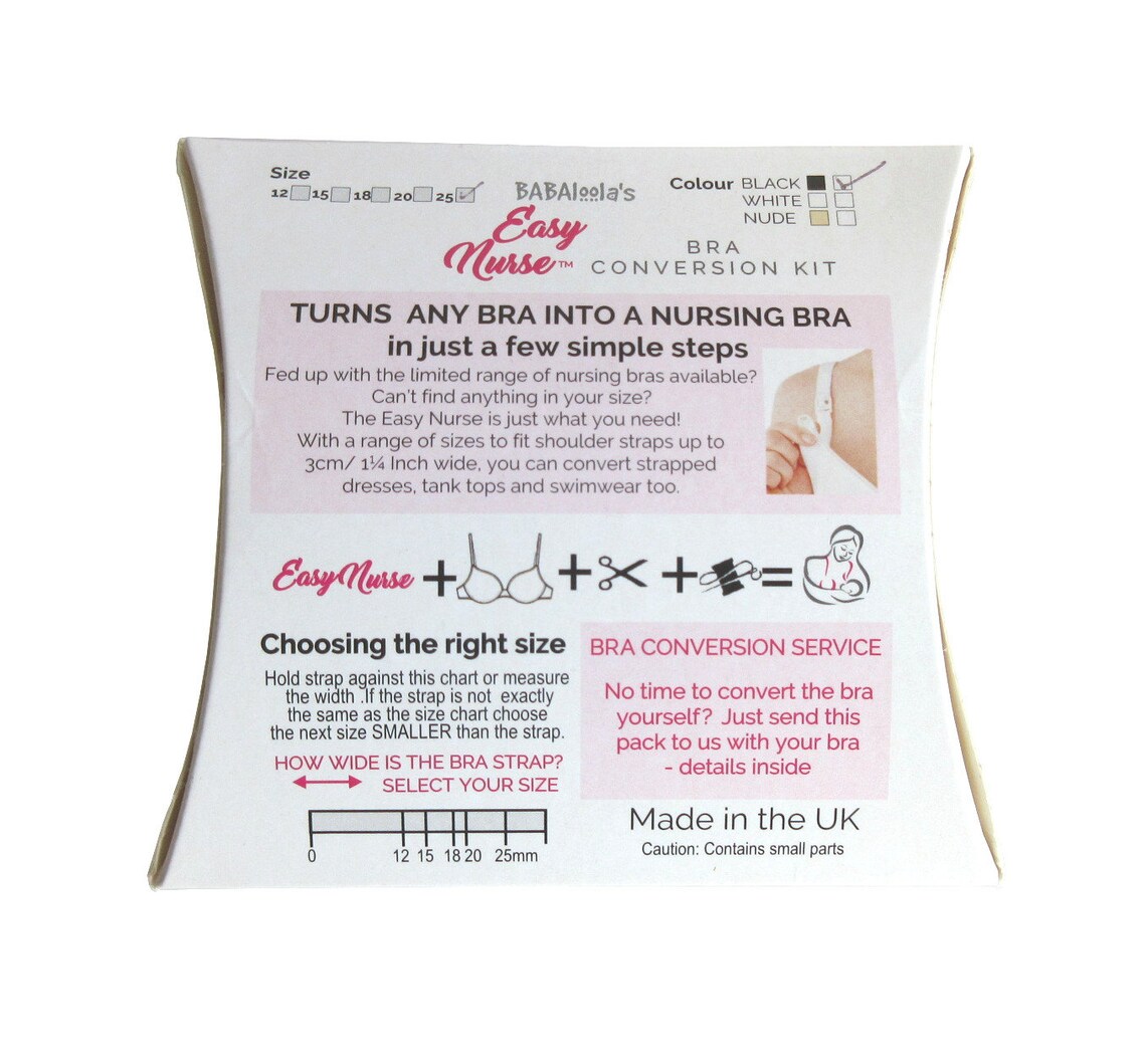 Nursing Bra Conversion Kit Easy Nurse DIY Nursing Lingerie Etsy