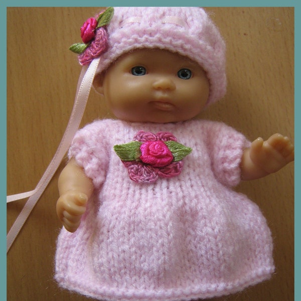 5 " Berenguer Doll Clothes, Knitting Pattern for 5 inch Berenguer Dolls Clothes