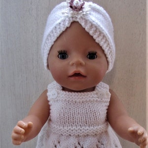 Baby Dolls Clothes, Dolls PDF Knitting Pattern, Hand Knitted Dolls Clothes, English Only