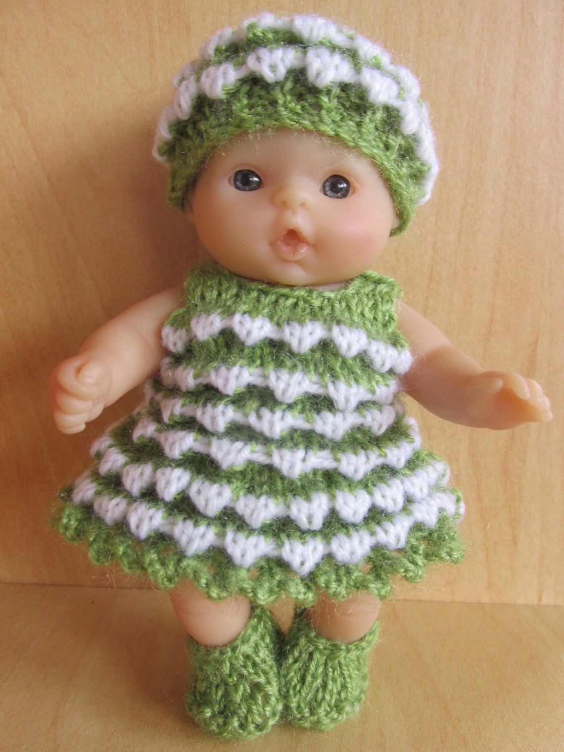 Christmas Tree Dress Knitting Pattern for 5 Doll Etsy