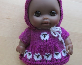 Knitting Pattern for Berenguer Li'l Cutesies Dolls Clothes