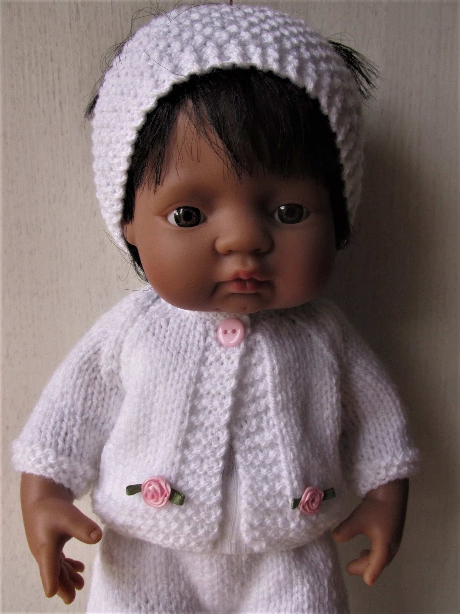 Knitting Pattern Miniland Doll 38cm Dolls Cardigan and Etsy