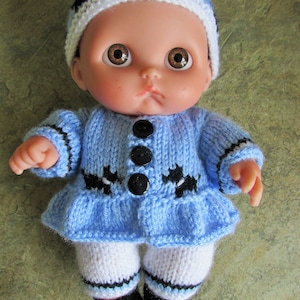 Knitting Pattern for Berenguer Li'l Cutesies Dolls Clothes
