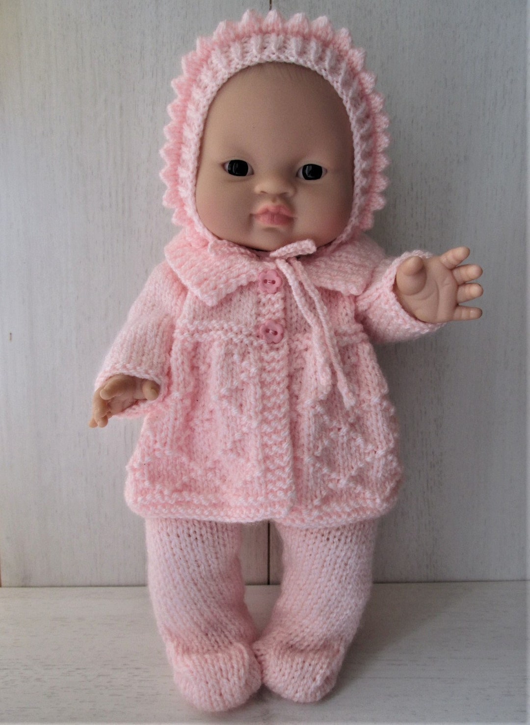 PDF Downloadable Doll Clothes Knitting Pattern, 32cm Doll