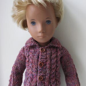 Knitting Pattern for Cable Knit Jacket for Sasha or Gregor Doll