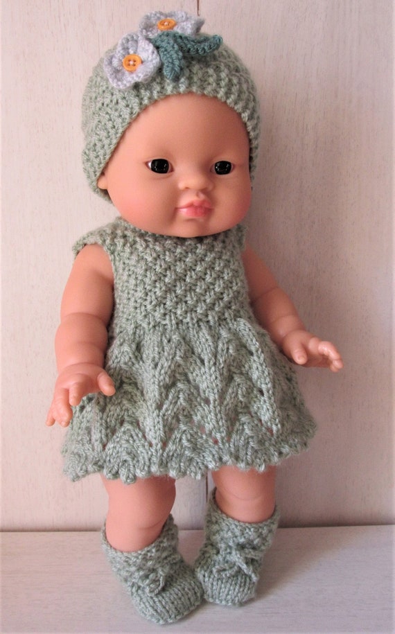 Designer Dolls Clothes Knitting Pattern for Minikane Doll Clothes