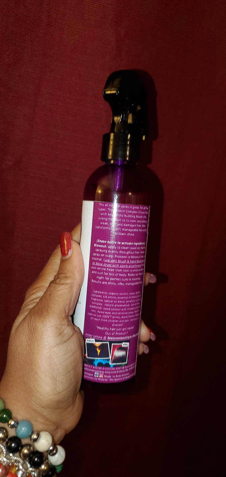FAB'U(tm) Blowout Spray|Herstellend, thermo-bescherming, voller haar, geen sulfaten, geen minerale olie, geen parabenen, geen natriumhydroxide, zijdezacht haar afbeelding 9