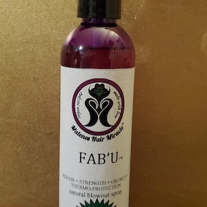 FAB'U(tm) Blowout Spray|Herstellend, thermo-bescherming, voller haar, geen sulfaten, geen minerale olie, geen parabenen, geen natriumhydroxide, zijdezacht haar afbeelding 1