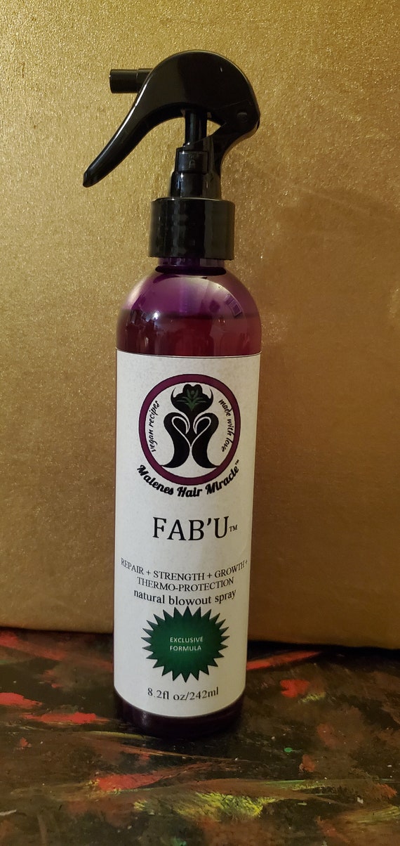 FAB'U(tm) Blowout Spray|Restorative, Thermo-Protection, fuller hair,No Sulfates, No Mineral Oil,No Parabens,No Sodium Hydroxide, silky hair