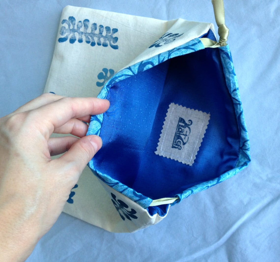 Handmade drawstring bag Etsy