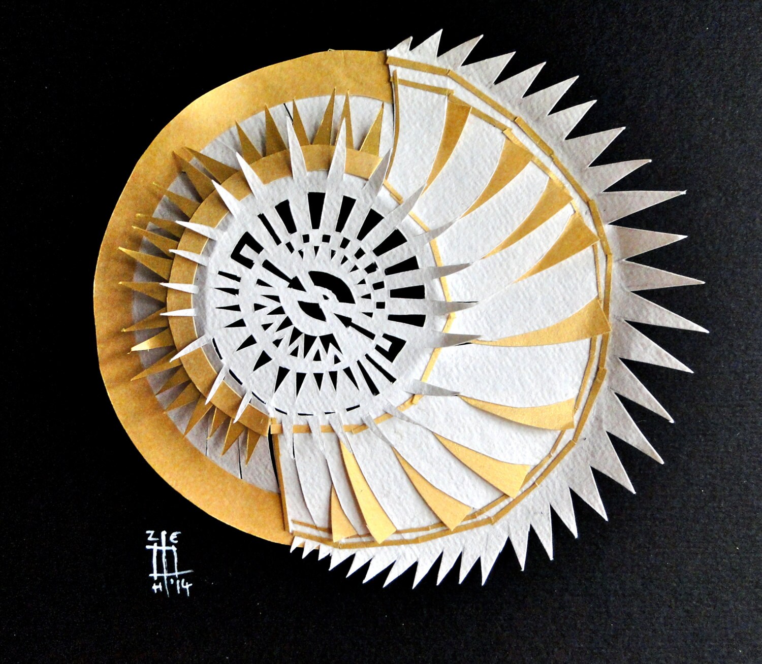 2nd Sun 3D paper art | Etsy