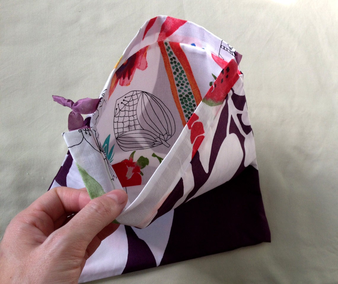 Handmade drawstring bag Etsy