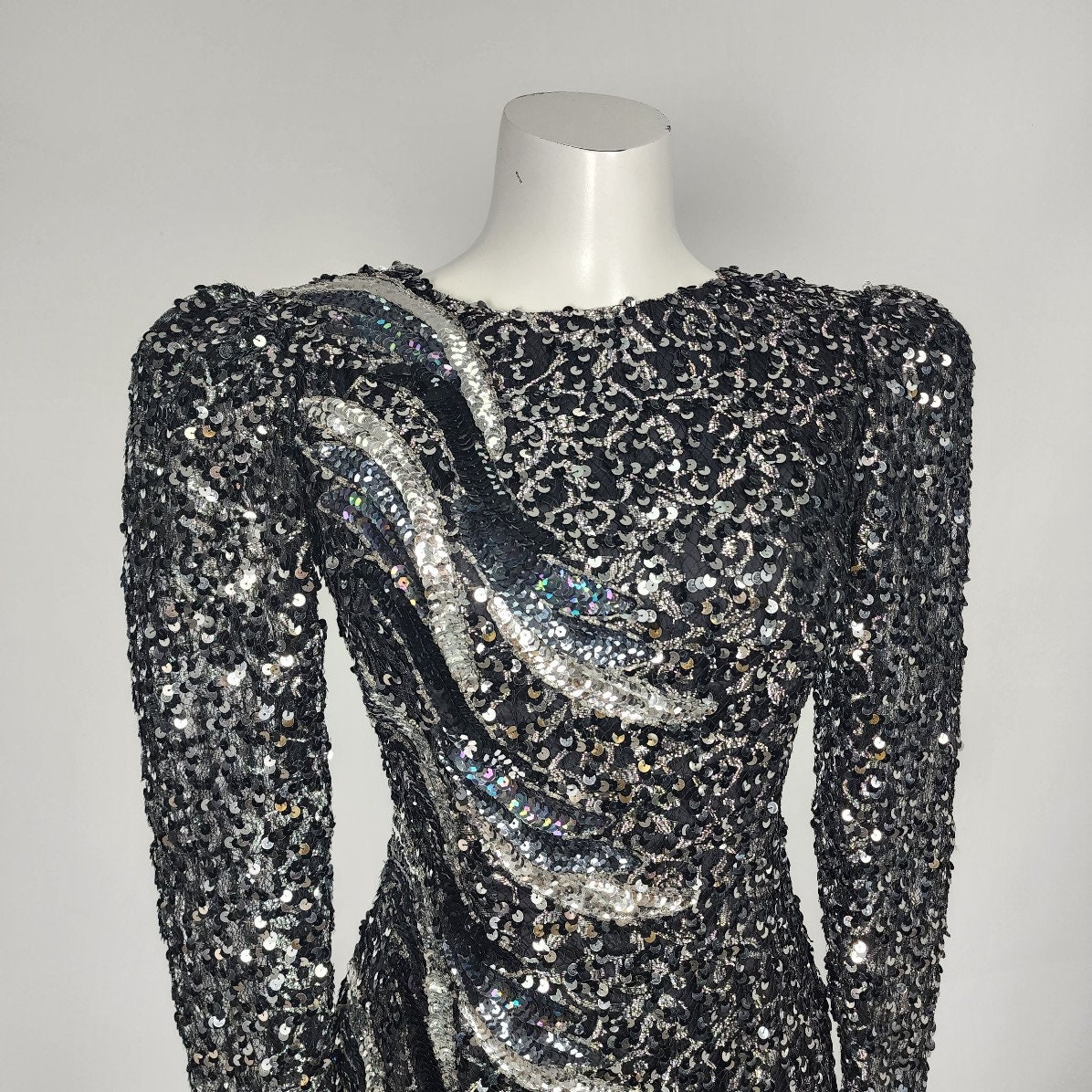 Silver Sequin Gown -  Canada