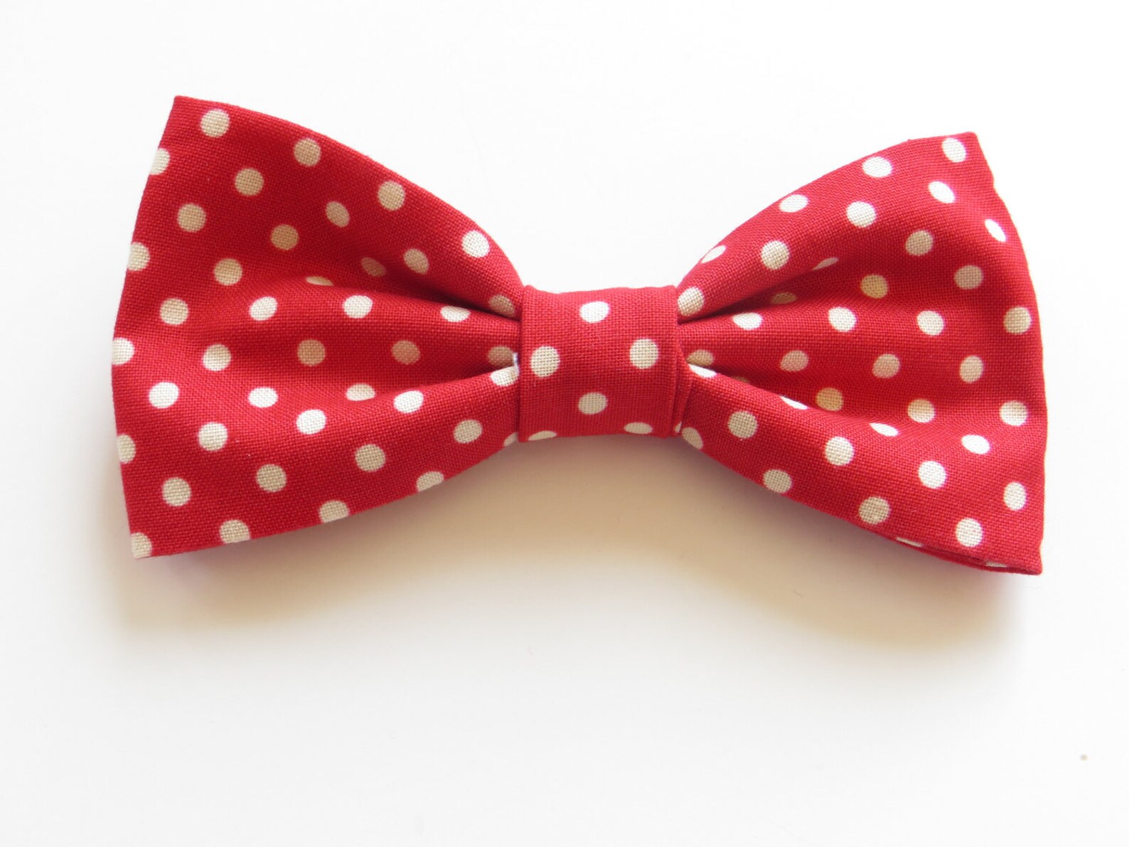 Red Polka Dot Cotton Bow Tie Toddler Red Cotton Polka Dot Bow Etsy