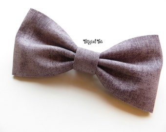 Purple/Grey Bow Tie, Mauve Bow Tie, Wedding Bow Tie, Groomsmen Bow Tie, Purple Bow Tie, Lilac Bow Tie