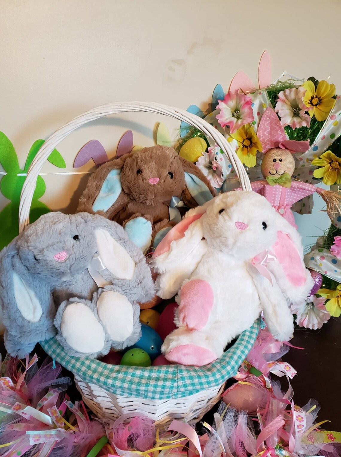 Easter Bunny Plush Personalized Basket stuffer Baby's Etsy