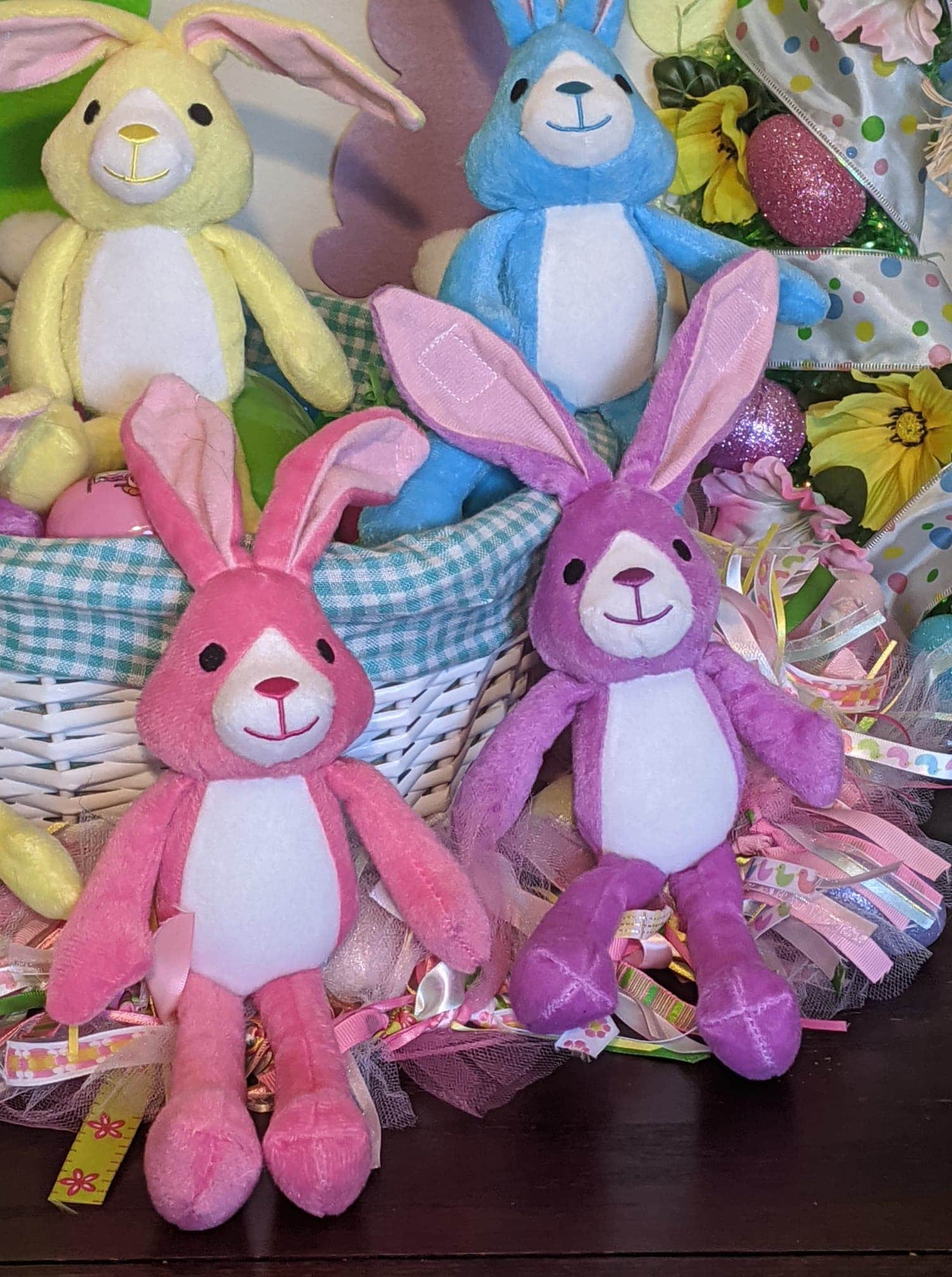 Easter Bunny Plush Personalized Basket stuffer Baby's Etsy