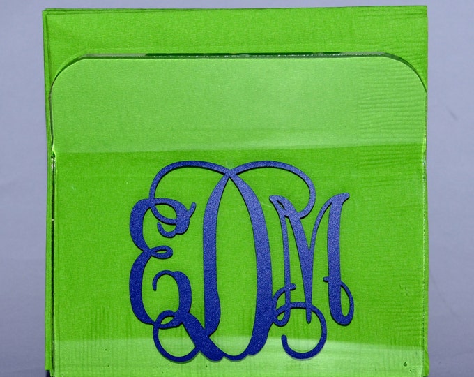 Personalized Monogrammed Acrylic Napkin Holder Etsy