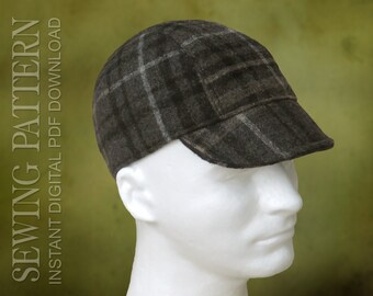 sewing pattern ianto classic cycling cap welding cap etsy