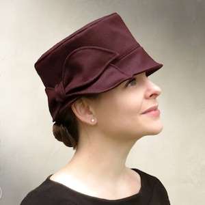 DIGITAL SEWING PATTERN - Joan, 1960&#39;s modern bucket hat for child or adult with 4 variations - pdf download