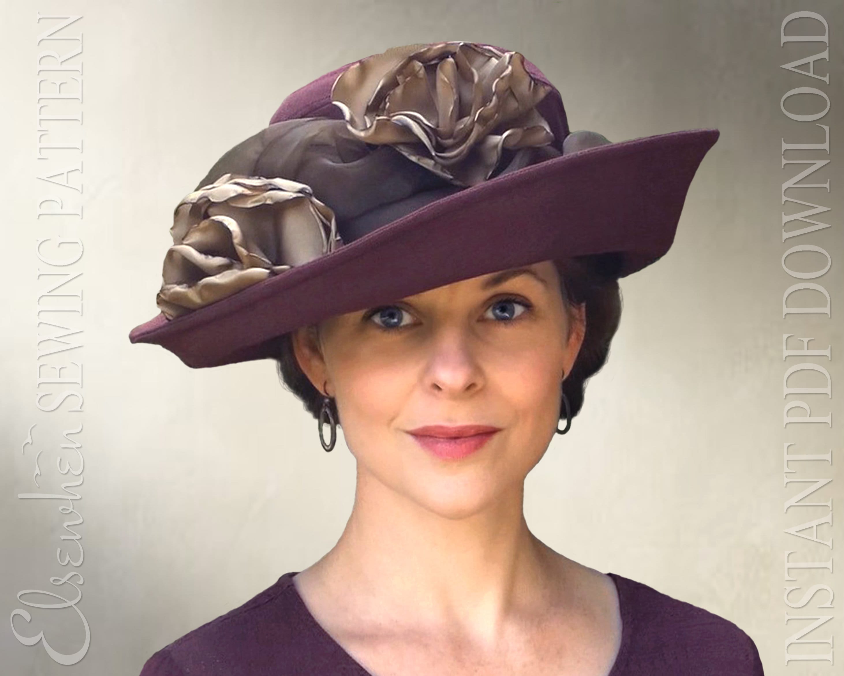 Buy DIGITAL SEWING PATTERN Imogen, 1910's Bird's Nest Hat or Broad Brim Sun  Hat for Child or Adult Pdf Download Online in India 