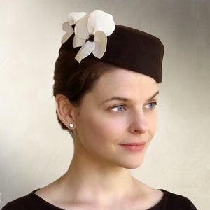 DIGITAL SEWING PATTERN - Ginger - 1940's Forties Pillbox Cocktail Hat - pdf download