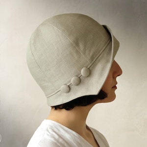 DIGITAL SEWING PATTERN - Eleanor, 1920s 1930s Twenties Cloche Hat for Child or Adult Cancer - pdf download