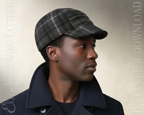 SEWING PATTERN - Ianto: Classic Cycling Cap, Welding Cap, Biking Cap (All Sizes Included (PDF Download)