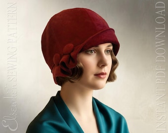 SEWING PATTERN - Madeline: 1920s Twenties Cloche Fabric Hat for Child Girl or Adult Woman (PDF Download)