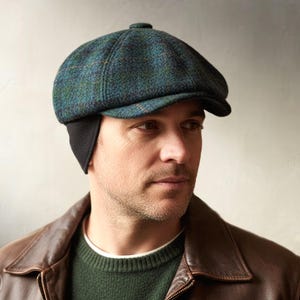 DIGITAL SEWING PATTERN - Taylor, 1920's Gatsby Newsboy Driving Cap for Child or Adult with optional ear warmer flap - pdf download