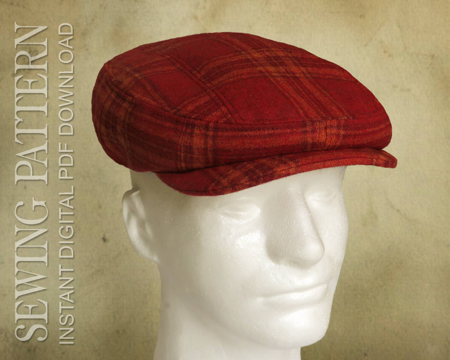 irish tweed cap with ear flaps
