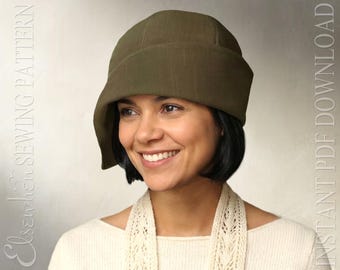 SEWING PATTERN - Clementine: 1920s Twenties Cloche Hat for Child or Adult Woman (PDF Download)