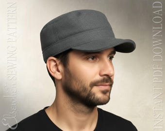 SEWING PATTERN - Caedmon: Trapper Cap Cadet Cap with Ear Flap Unisex for Child or Adult (PDF Download)