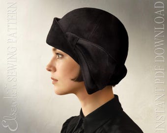 SEWING PATTERN - Daryn: 1920s Twenties Cloche Hat for Child or Adult Woman (PDF Download)