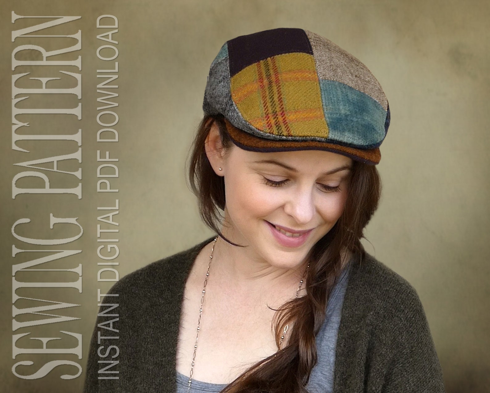 SEWING PATTERN Wyeth Classic Flat Cap Scally Cap Ivy Cap Etsy Canada