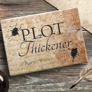 Plot Thickener - Card Game, Writing Prompts, Life Enrichment, Story Telling, Fiction Writing, Gift Stocking Stuffer