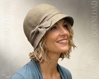 SEWING PATTERN - Penny: 1920s Twenties Cloche Fabric Hat for Child Girl or Adult Woman (PDF Download)