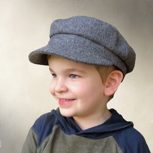 DIGITAL SEWING PATTERN - Hyatt, Captain&#39;s Cap Pilot Skipper Greek Fisherman Fiddler Cap for Child or Adult - pdf download