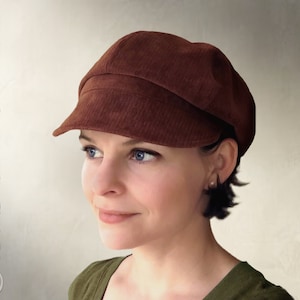 DIGITAL SEWING PATTERN - Brooklyn, Gatsby Newsboy Tweed Cap for Child or Adult - pdf download