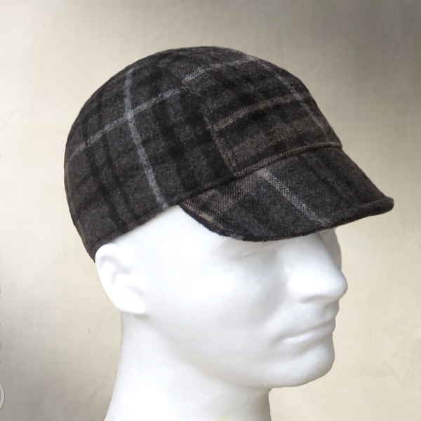 DIGITAL SEWING PATTERN - Ianto - classic cycling cap, welding cap, biking cap - all sizes - pdf download