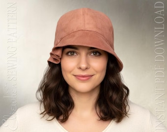 SEWING PATTERN - Madeline: 1920s Twenties Cloche Fabric Hat for Child Girl or Adult Woman (PDF Download)