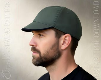 SEWING PATTERN - Ianto: Classic Cycling Cap, Welding Cap, Biking Cap (All Sizes Included (PDF Download)