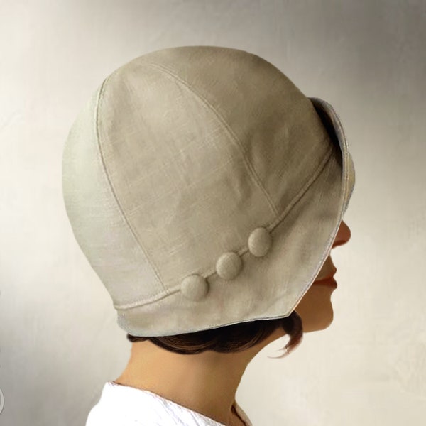 DIGITAL SEWING PATTERN - Eleanor, 1920s 1930s Twenties Cloche Hat for Child or Adult Cancer - pdf download